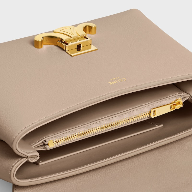 Celine Inspired Teen Nino Bag in Supple Grained Calfskin