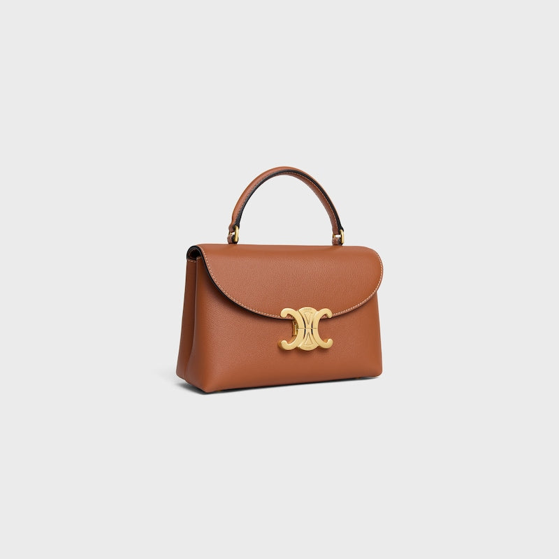 Celine Inspired Teen Nino Bag in Supple Grained Calfskin