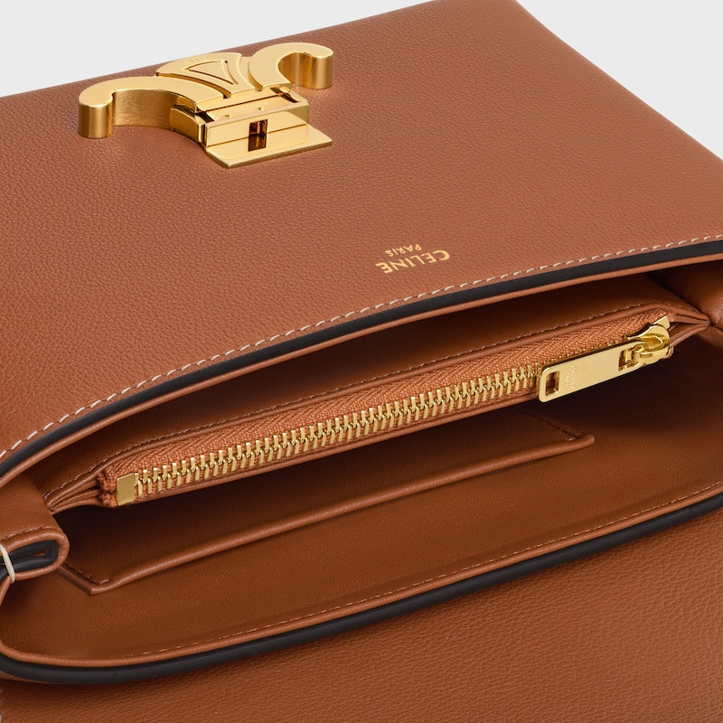 Celine Inspired Teen Nino Bag in Supple Grained Calfskin