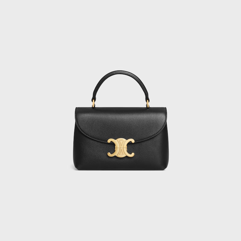 Celine Inspired Teen Nino Bag in Supple Grained Calfskin
