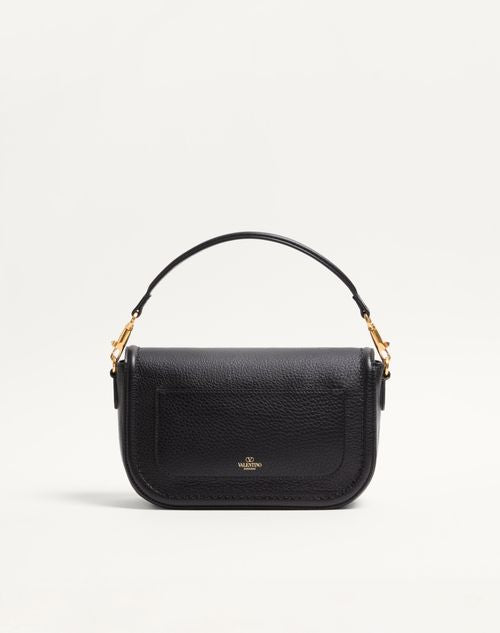 Valentino Inspired Garavani Alltime Grainy Calfskin Shoulder Bag