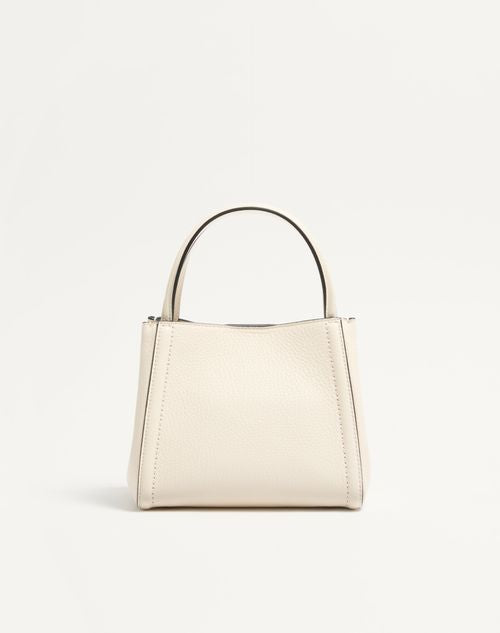 Valentino Inspired Garavani Alltime Small Handbag In Grainy Calfskin