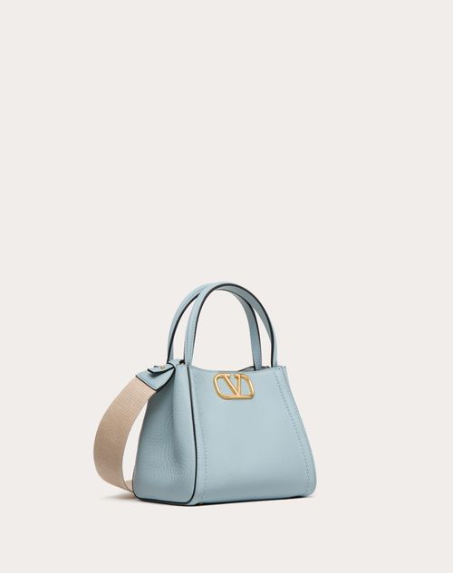 Valentino Inspired Garavani Alltime Small Handbag In Grainy Calfskin