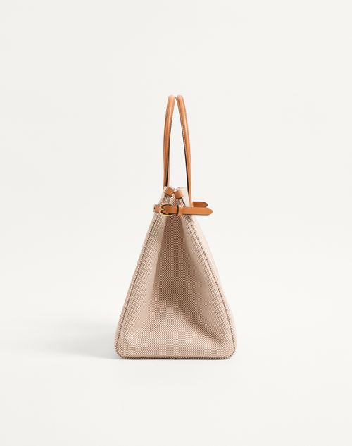 Valentino Inspired Garavani Antibes Medium Canvas Shopping Bag