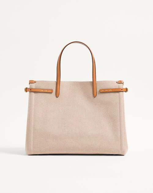 Valentino Inspired Garavani Antibes Medium Canvas Shopping Bag
