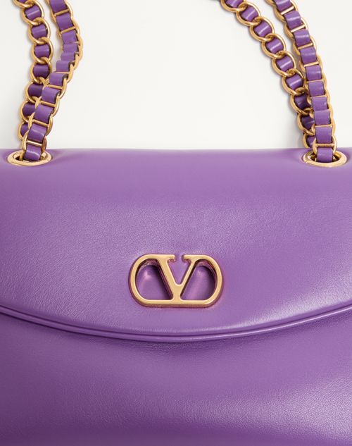 Valentino Inspirerd Garavani Djuna Medium Chain Bag In Nappa Leather