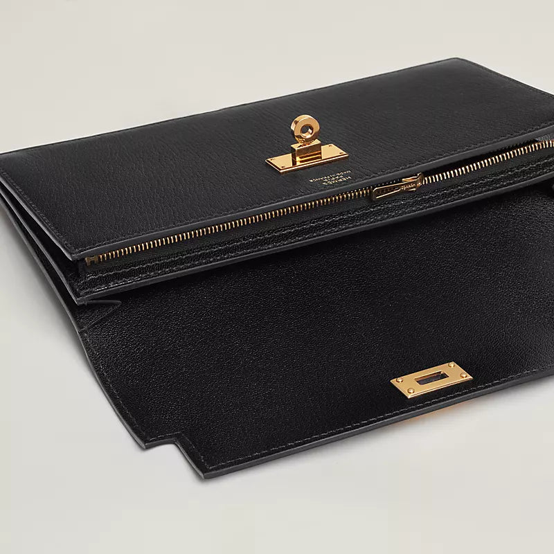 Hermes Inspired Kelly Pocket Long wallet