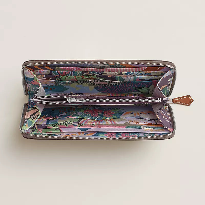 Hermes Inspired Silk'In Classique long wallet