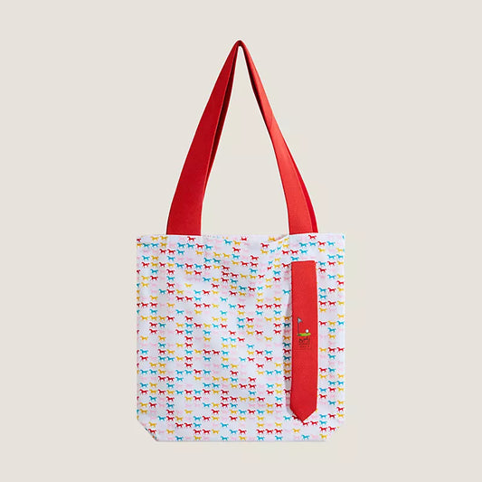 Hermes Inspired Totebag ties in cotton